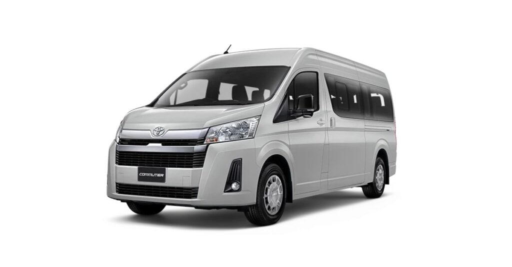 เช่ารถพร้อมคนขับ Toyota Commuter All new 8-9 ที่นั่ง (VIP) ราคาเริ่มต้นที่ 2,500 บาท/วัน
